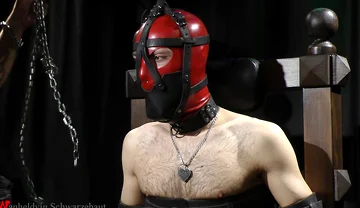 Zeus Gagged Under Mask and Electric to Feet