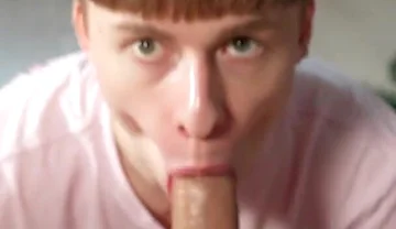 POV: Cute Twink Sucks My Big Cock to Swallow My Cum