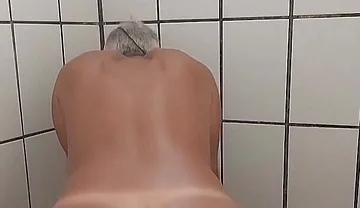 Ladysilva Doing Live Tea Naked in the Bathroom Showing off Her Hot Tanned Ass and Cumming