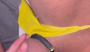 Jerking off Cock in Panties