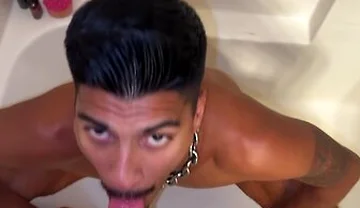 Throatfucking, Pounding & Pissing On Sub Fag