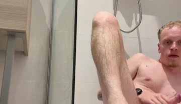 French Male Do the Show During His Shower