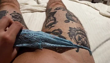 Jerking off Wearing Female Panties