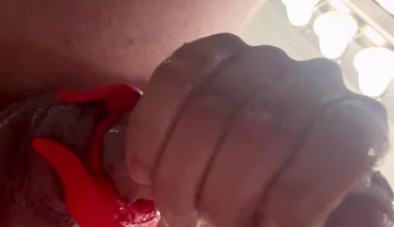Oiled Cock Stroking Session