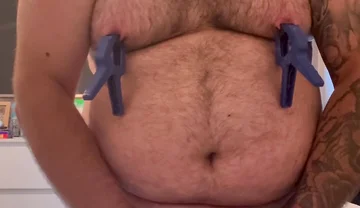 Cock and Ball Bondage Under Clothes