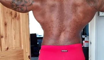 Red Shorts Big