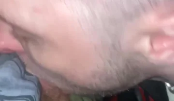 Kinkysirius in Chav Scally Outfit Sucks Hard by Leather Bear in the Public Restroom