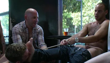 The Brooks - Gets Piss in the Mouth and Licks Cum off the Dirty Floor.