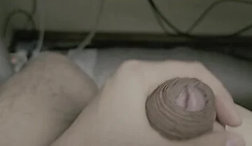 I Tried Massaging My Balls And Masturbating My Skin With My Foreskin Dick
