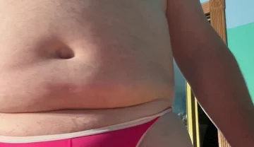 Small Cock Pink Thong