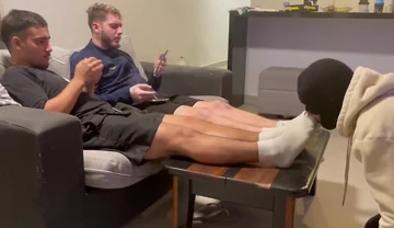 Masters dirty stinky socks licking