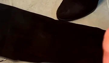 Cum on Step Moms High Heels