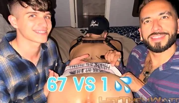 67 Vs 1! - Gang Bang! Pump and Dump Hardcore Gay Anal Sex BBC