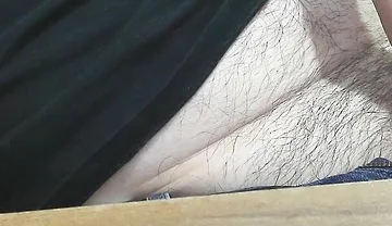Big Italian Dick Jerk and Big Cum at Office Desk