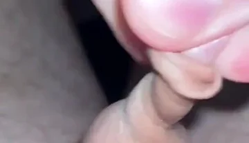 Chubby Man with Small Tiny Little Penis - Foreskin Play