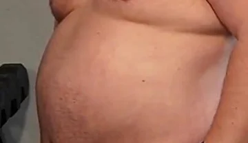 Muscle Chub Bear Working Out