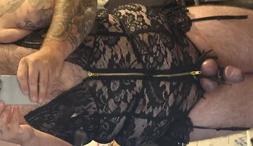 Cock and Ball Bondage with Nipple Clamps and Butt Plug