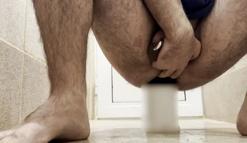 First Time Pierced Cock Anal Masturmation but Plug 6.5