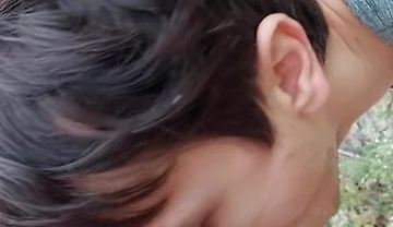 Young Twink Slut Is Getting Gagged At The Public Nude Beach On Dick And Cum