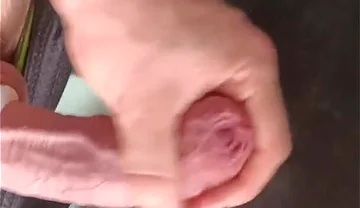 Tight Foreskin Uncut Cock Cumming Hard!