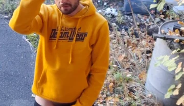Masturbating in an Abandoned Factory Outdoors and Inside Halls