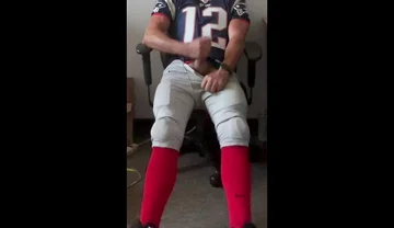 Jockdad87 Jerks and Shoots a Load in His Football Uniform