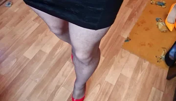 Walking in Red Heels
