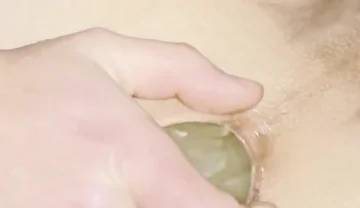 Dildo Bent in Half and Stuffed Into Asshole