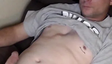 Dubesnackes Sitting at His Computer Watching Some Porn on the Computer.