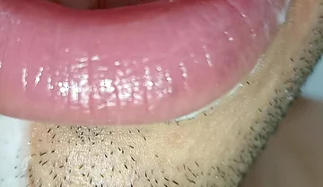 I Love Cum in My Mouth, Tongue Long Tongue, Kiss, Six Pack, Fitness Gym, Submissive, Women's Lingerie