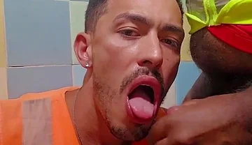 Married Employee Picking up His Colleague in the Bathroom