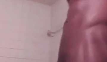 Stroking swinging my big black cock cumming hard