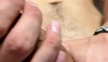Young Muscle Guy Jerk off His Beautiful Uncut Cock