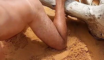 Ladysilva Showing off Her Tanned Butt with a Very Sexy Tan Line on the Beach