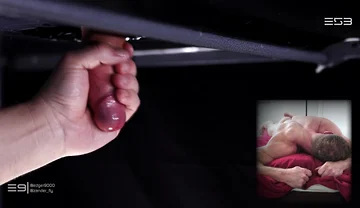 Watch Zander Fly and His Massive Uncut Canon Throbbing While He Thrusts It Through the Hole in My Milking Table