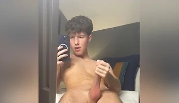Twink Flexes And Jerks Off In Mirror - Tpk