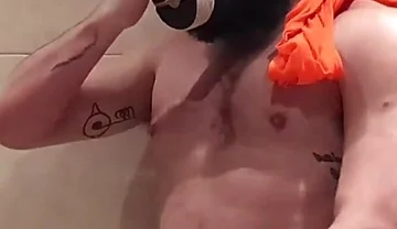 Stepdaddy Loves to Sniff Himself After His Training.