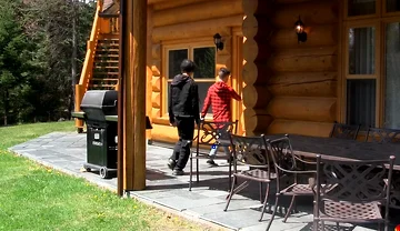 The Wood in the Cabin Daniel Takes Every Inch