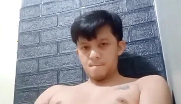 Horny Asian Twink Works His Hard Cock Until He Cums