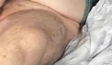 Mature Chubby Bear Jerkoff with Lube and Sex Toy