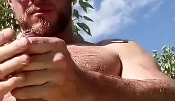 Showing off at the Beach