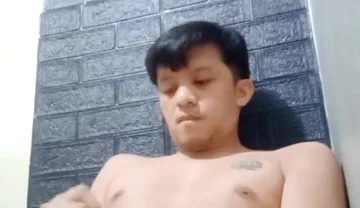 Horny Asian Twink Works His Hard Cock Until He Cums