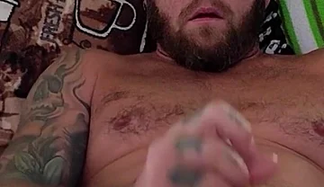 Bear Daddy Taking Care of Himself While You Watch