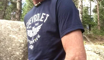 Pornstar Adam Kaye Jacks off in the Woods