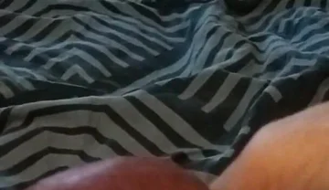 My Friend Lies on the Bed and Plays with His Big Cock