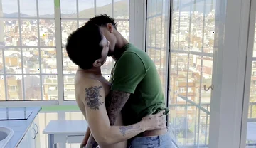 BBC Spreading Twink's Asshole Bareback