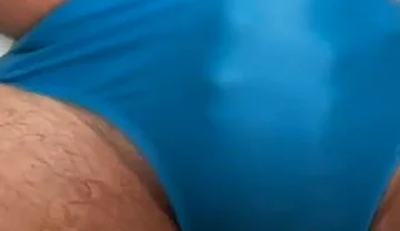 Blue Budgy Smugglers Speedo Cum