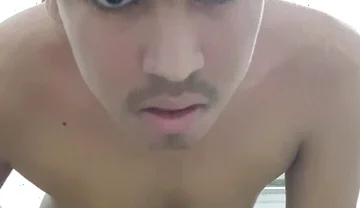 Good Sexy Man Jerks off in the Restroom