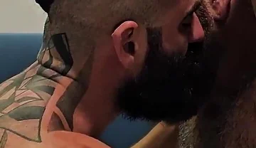 Master's Cock Fucks Juicy Hairy Hole. Bearded Master Fucks Robhairy