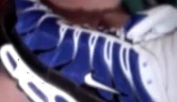 Arab slut submissed to the sneakers of his 2 friends